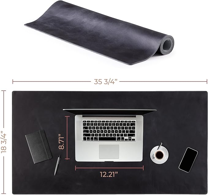 Node Leather - Leather Desk Mat - Executive Real Leather Desk Pad - Genuine - Image 6