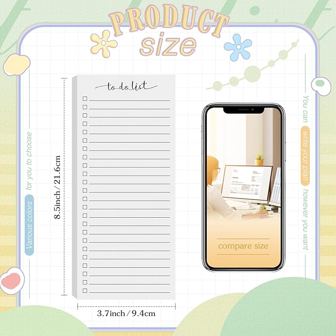 Censen 10 Pack 500 Sheets To Do List Notes Daily Checklist Notepads - Image 3