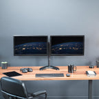 vivo stand-v002f dual led lcd monitor free-standing desk, view 9