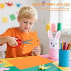 Light Orange Cardstock 8.5 X 11, 40 Sheets Neon Orange Card Stock, 75lb/ 200gsm - Image 5