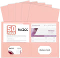 Two Pocket Folders, RAZCC 50 Pack 2 Pocket Folders Fit Letter Size Paper by RAZCC