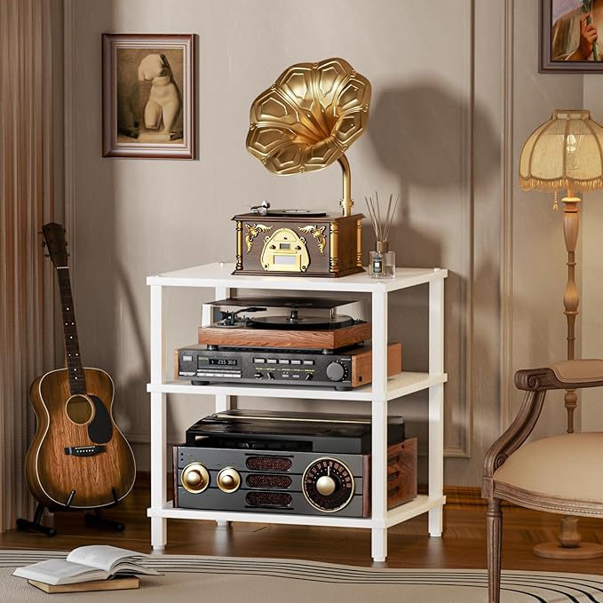3-Tier AV Media Player Stand, Modern Stereo Cabine, Game Console Shelf - Image 6