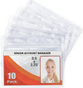 Mifflin-USA Horizontal ID Name Badge Holder, Waterproof and Resealable Plastic by MIFFLIN
