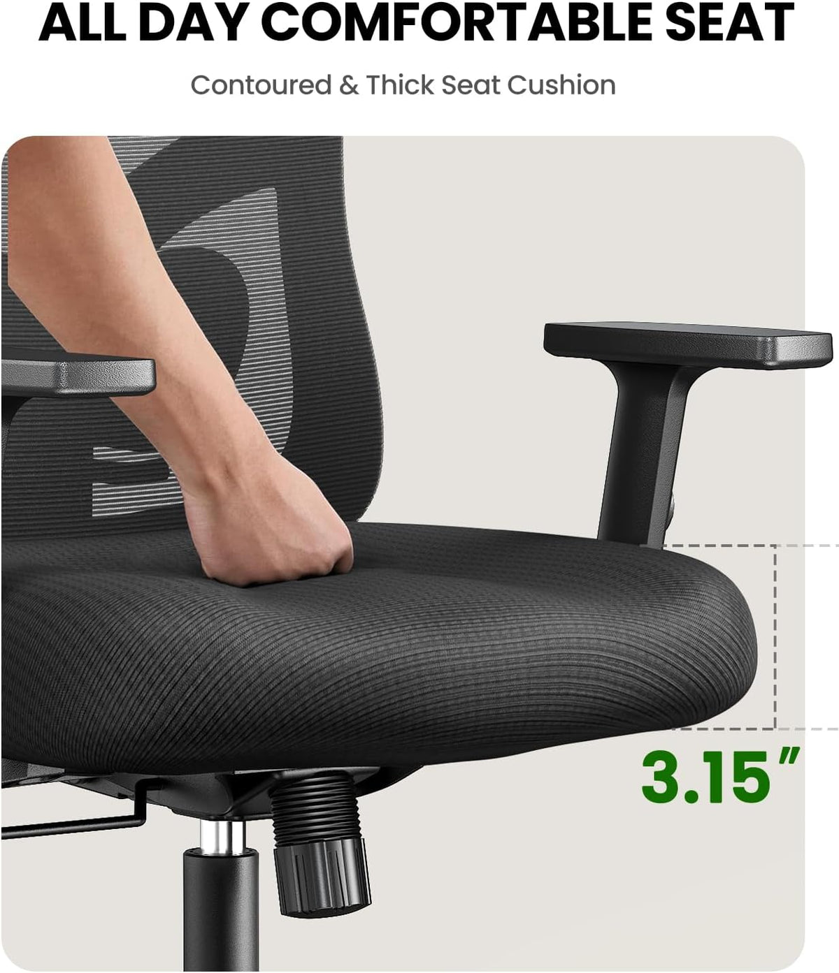 marsail ergonomic office chair with lumbar support and, package contents