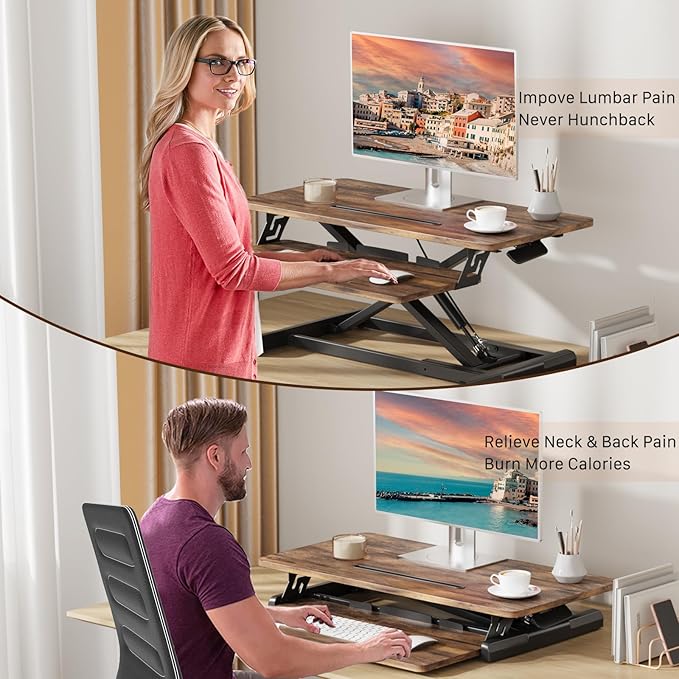 JOY worker Standing Desk Converter, Desktop Workstation Riser - Image 5