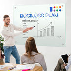 H-Qprobd Glass Whiteboard 60"x40" Magnetic Dry Erase White Board - Image 7