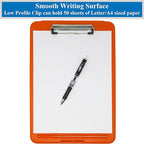 Think2Master Orange Plastic Storage Clipboard. | 25% Heavier & Sturdier| Heavy - Image 4