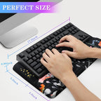 Computer Keyboard Stand with Wrist Rest, Ergonomic Tilted Keyboard Holder - Image 6
