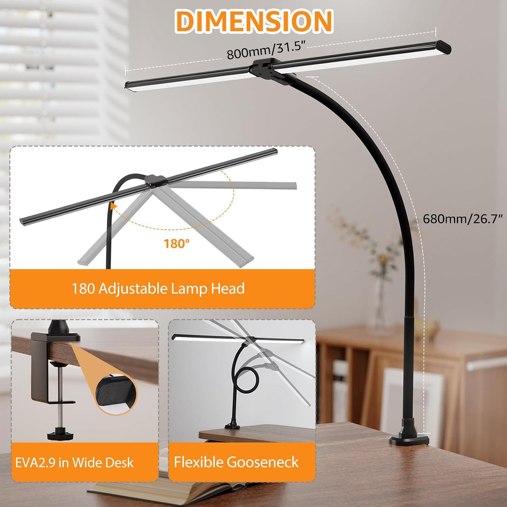 shinetech led desk lamp for home office, ultra, view 9