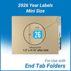 MINI 2026 Year Stickers, Doctor Stuff 2026 Chart Stickers, Light Blue Color - Image 3