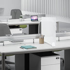 GOOFCXO 4 Pcs Desk Divider Privacy Panel 23.6 x 15.8 Inch Counter Desk Acrylic - Image 7