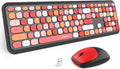 MOFII Wireless Keyboard and Mouse Combo Silent, Slim Compact 2.4G USB Full Size by MOFII