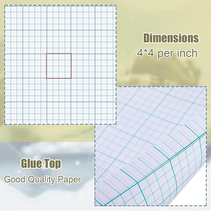 Ctosree 6 Pcs 11 x 17 Quadrille Pads 4 Squares Per Graph Paper Pad Back to - Image 3
