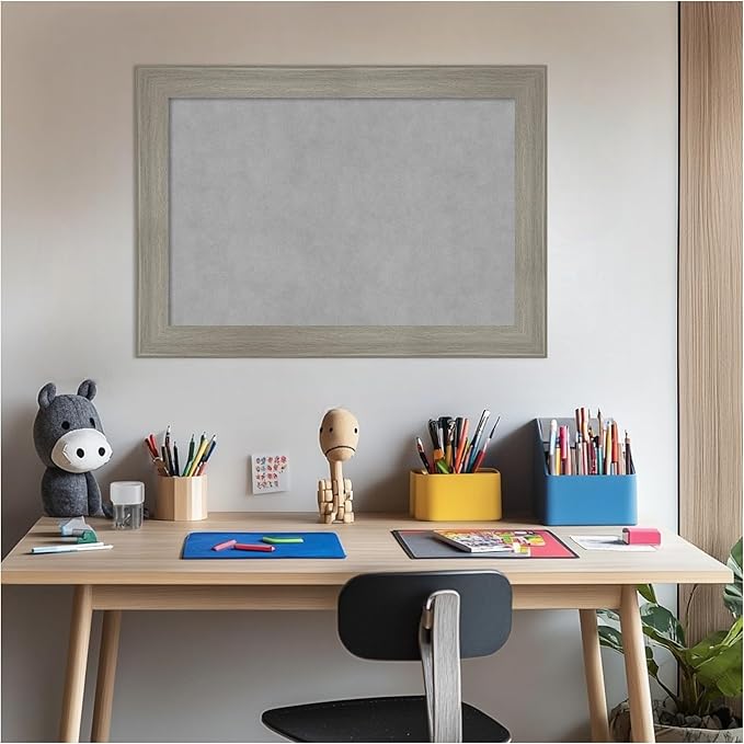 Amanti Art Grey Framed Magnetic Board 20x28 Medium Vision Board - Image 6