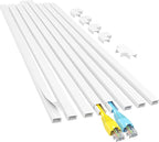 Yecaye Cord Hider, 113in One-Cord Cable Concealer, Cord Covers by Yecaye