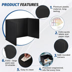 ZYINOZOC 24 Pack Desk Dividers for Students, 3-Fold Privacy Screens, Testing - Image 4