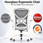 ergonomic home office chair, 4-way lumbar, thick cushion, package contents