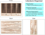 PAG Mail Sorter Organizer, Wood Literature Organizer, Student Mailbox - Image 3