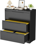 LONGLINK 3 Drawer Lateral File Cabinets by MetalStorageCabinet