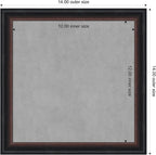 Amanti Art Black Framed Magnetic Board 14x14 X-Small Vision Board - Image 4