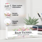 Personalized Name Plate for Desk, Custom Desk Name Plate, Acrylic Name Plate - Image 3