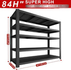 ZEUKMXOO 84" H Garage Shelving, Storage Shelves 3050LBS Heavy Duty Storage - Image 2