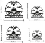 Personalized Metal Airplane Wall Art, Airplane Name Sign, Customized Pilot Name - Image 4