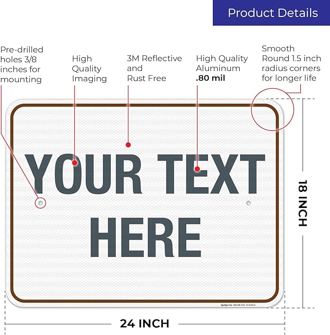 Custom Sign, Personalized Metal Signs, Customize - Image 3