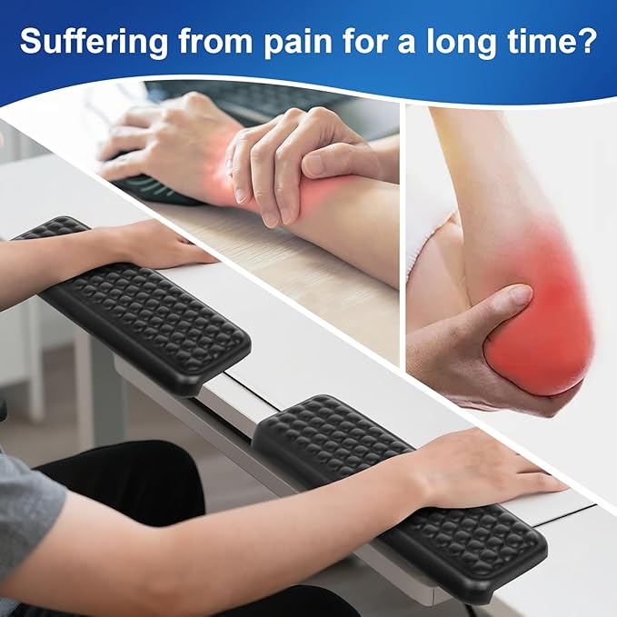 L-Shaped Desk EdgeRest, 2-Piece Set, Desk Elbow Pad, Ergonomic Design, Suitable - Image 2