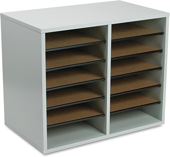 Safco Literature Organizer, 12 Compartments, Office and Classroom Mailbox - Image 4