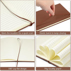 Honoson 20 Pack Lined Journal Notebooks A5 Hardcover Executive Notebook 5.5" x - Image 3