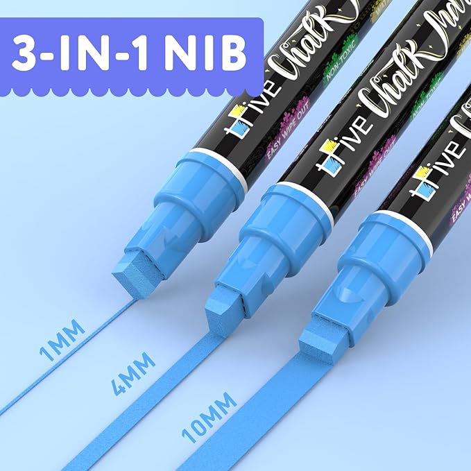 TFIVE Blue Liquid Chalk Markers - Image 3