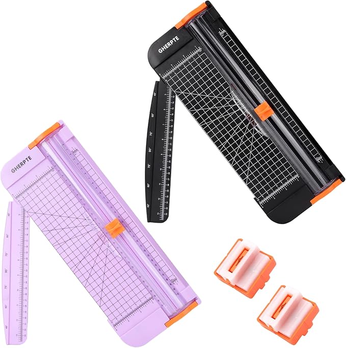2 Set A4 Paper Cutter 12 Inch Titanium Paper Trimmer Scrapbooking Tool by GHERPTE
