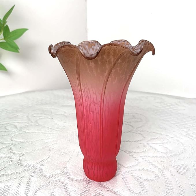Bieye LS71 Lily Flower Blown Glass Lampshade - Image 6