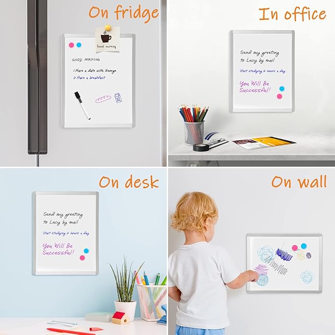 VUSIGN Small Dry Erase Whiteboard, 11 x 14 Inches White Board - Image 3