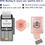 TOURSUIT RFID Passport and Vaccine Card Holder Combo, Travel Document Case Cover - Image 5