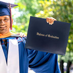 GraduationMall 11"x14" Imprinted Padded Diploma Cover Certificate Holder Navy - Image 7