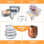 500pcs Food Labels,1 x 3 Inch Freezer Labels Removable for Food Containers, Mason Jar, Water/Oil/Tear Resistant,No Residue Food Storage Labels Perfect for Kitchen