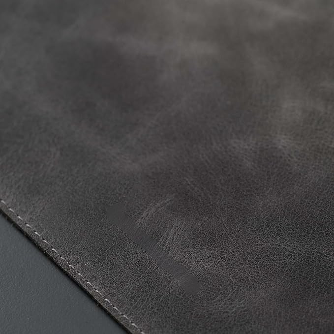 TORONATA Jersey Genuine Calfskin Leather Desk Pad, Office Desk Mat - Image 3