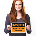 Custom Warning Sign, OSHA Sign, 10x7 Inches, 4 Mil Vinyl Decal Stickers Weather - Image 4