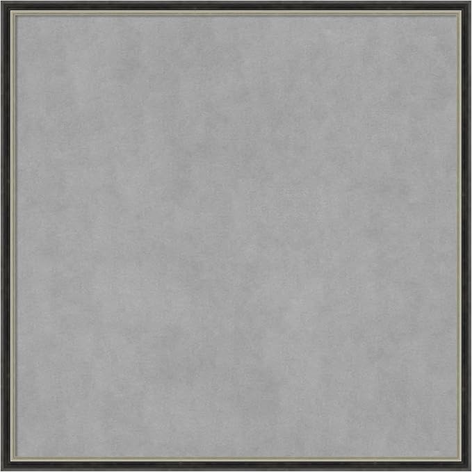 Amanti Art Black Framed Magnetic Board 25x25 Medium Vision Board by AmantiArt
