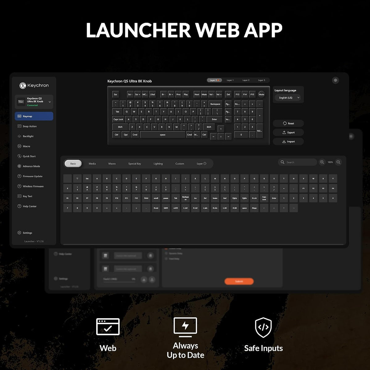 Keychron Q5 Ultra 8K Polling Rate Wireless Custom Mechanical Keyboard