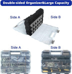 Double Side Tool Box Organizer, Hardware Storage Box, Portable Small Parts - Image 6