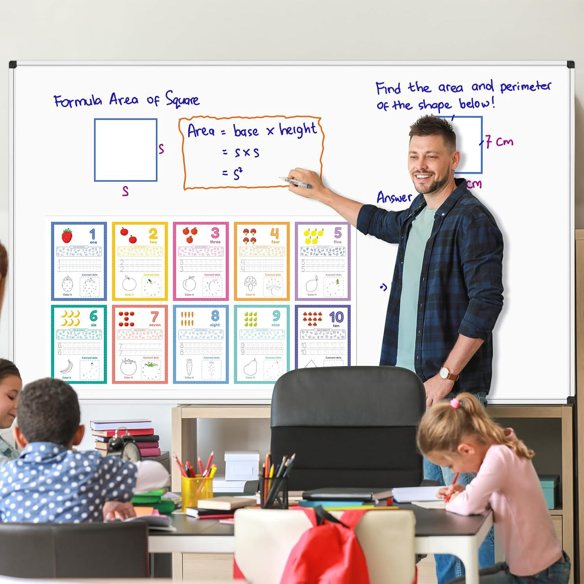 XBoard Magnetic Dry Erase Board 96 x 48 Inches Wall-Mounted