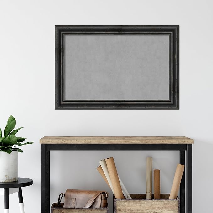 Amanti Art Black Framed Magnetic Board 25x37 Large Vision Board - Image 5