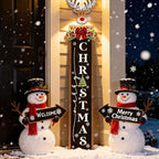 Double-sided Merry Christmas Wooden Sign Stand - Image 9