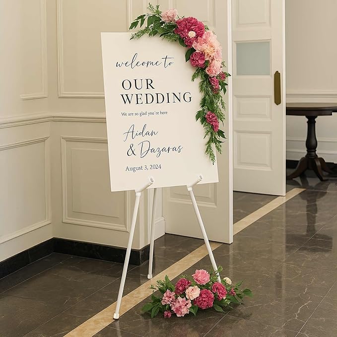 2 Pack White Easel Stand for Sign & Poster - Image 8