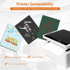 28 Sheets Shimmer Black Cardstock 8.5 x 11 Scrapbooking Paper, 92lb Premium - Image 4