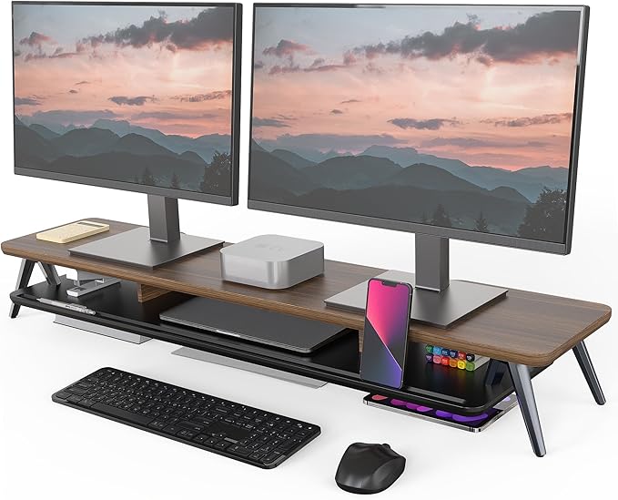 Fenge Dual Monitor Stand, Monitor Stands Riser by Fenge