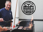 Personalized BBQ Grill Name Sign Custom Grill Sign Outdoor Kitchen Decor Grill - Image 2
